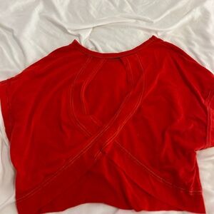 Women’s open back shirt